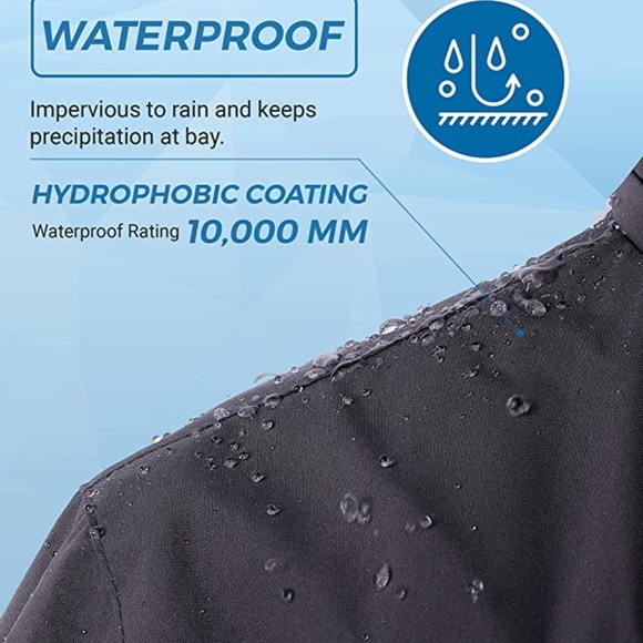 🌸 Wantdo Men's Mountain Waterproof Ski Jacket Windproof Rain  Winter Hooded - Picture 10 of 12